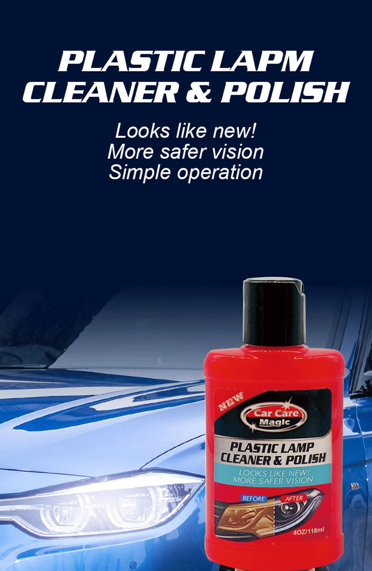 Automotive Headlight Cleaner and Restorer Remove Yellowing Protecting Clear Headlight Plastic