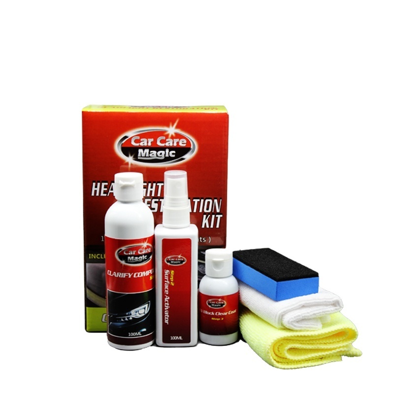 Fast Renewal Headlight Cleaner Kit High Quality Shine and Protection Car Care Headlight Restoration Kit with Polish and Coating