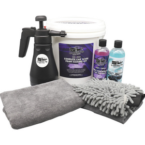 Complete car wash foam cleaner kit, contains high concentrate cherry smell shampoo, deep clean interior deal spray