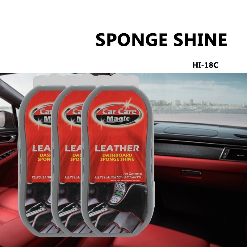 Car dashboard cleaning polishing protection waxing sponge car interior leather seat brightening artifact