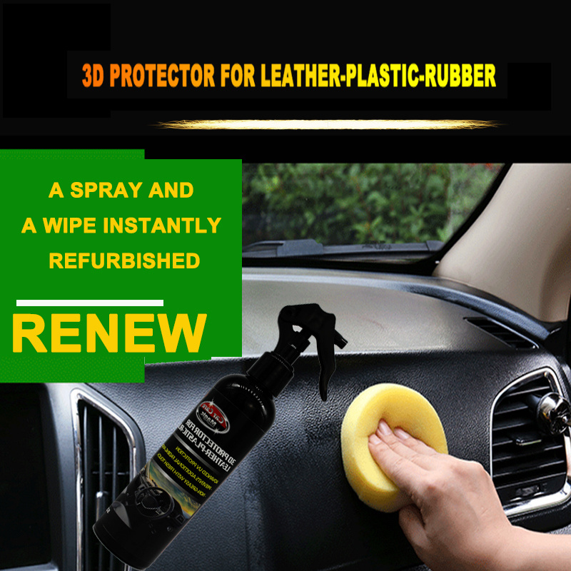 trim and plastic restorer car renew shine wax car care product