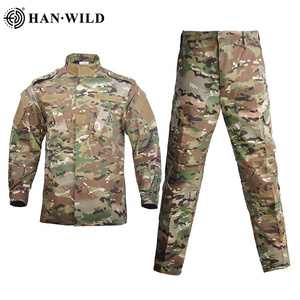 HAN WILD Outdoor tactical pants+jacket camouflage security training suit