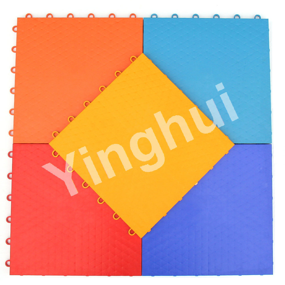 I-01 Yinghui Removable Inline Roller Hockey Plastic Flooring Surface For Indoor And Outdoor Inline Skating Floor