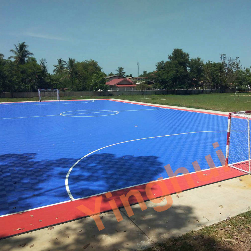 O-02 Modular Suspension Outdoor Basketball Courts Plastic Flooring Mini Football Futsal Court Sports Flooring Tiles Pickleball