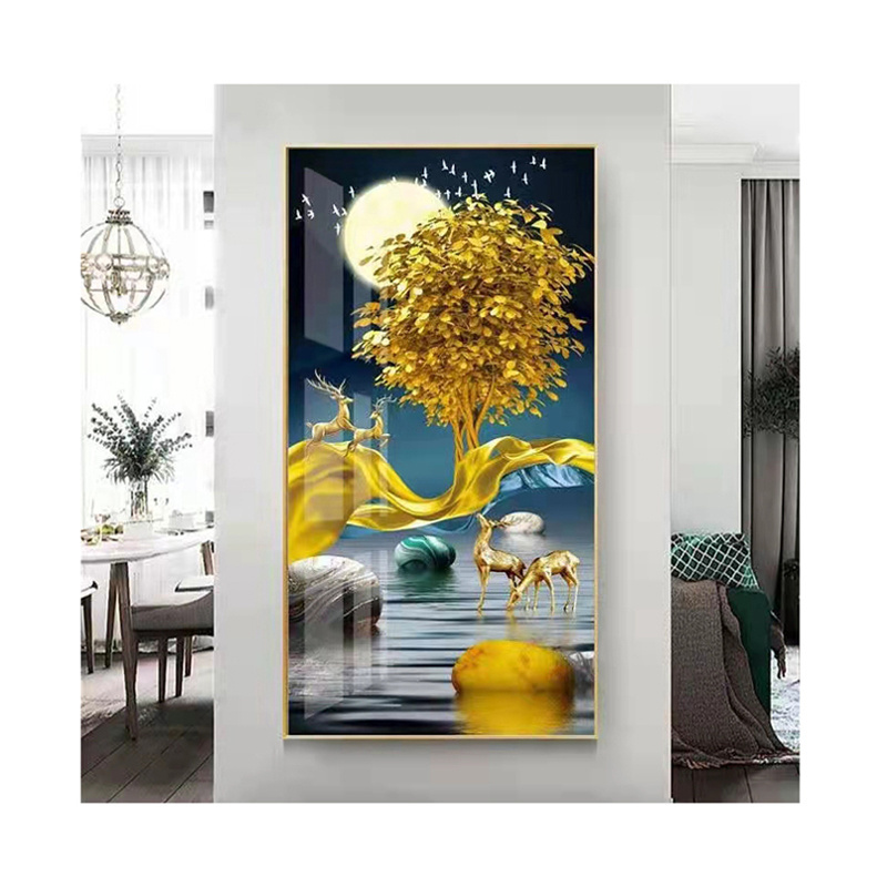 High Quality Animal Abstract Oriental Wall Art Crystal Painting