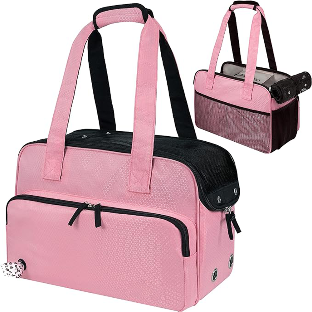 Portable Large Capacity Pet Carrier Handbag Airline Approved Pet Tote Bag for Small to Medium Cats Under 18 Lbs