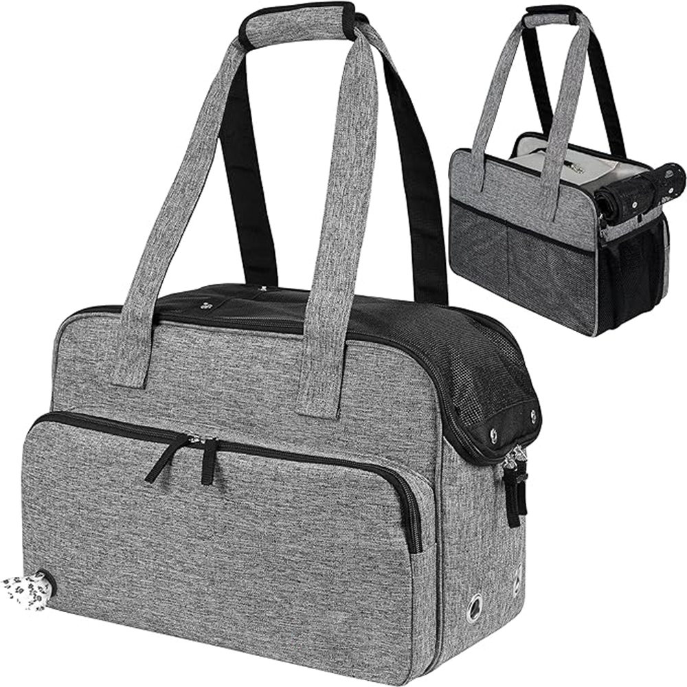 Portable Large Capacity Pet Carrier Handbag Airline Approved Pet Tote Bag for Small to Medium Cats Under 18 Lbs