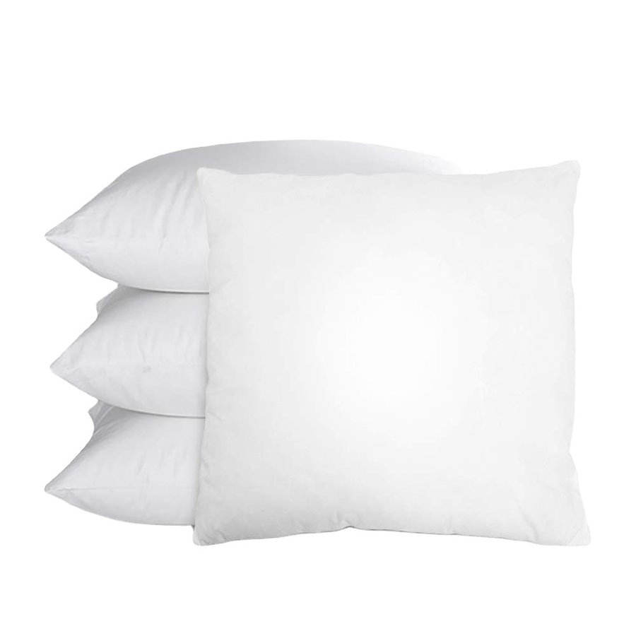 F019 Throw Pillows Insert Premium Hypoallergenic Stuffer Super Soft Microfiber Filled Decorative White Plain Cushion Wholesale