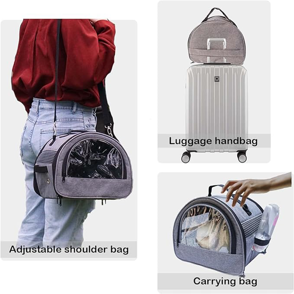 Large Capacity Stable Handle Animal Bag Waterproof Pad Carrier Bag for Rabbit Bird Kitty Puppy