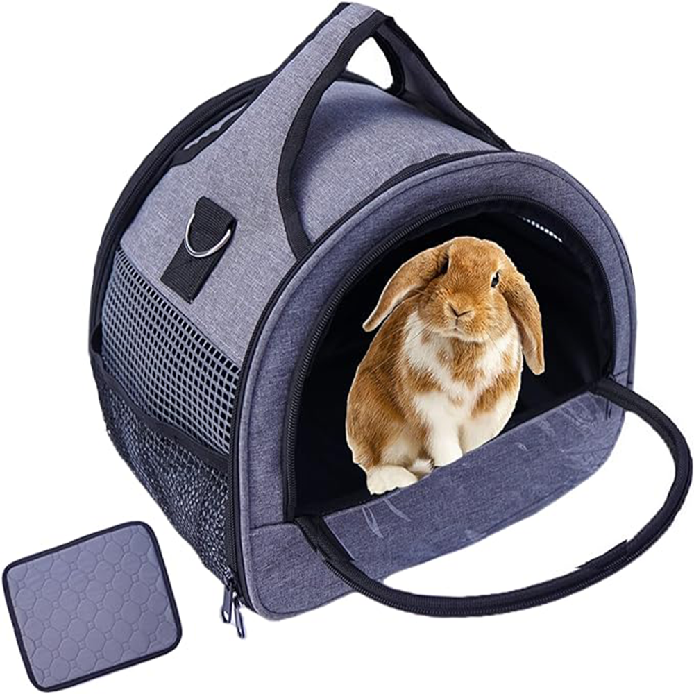 Large Capacity Stable Handle Animal Bag Waterproof Pad Carrier Bag for Rabbit Bird Kitty Puppy