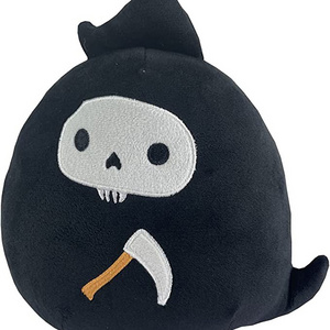 3208 Cute Black Ghost Plush Stuffed Animal Pillow Home Sofa Back Cushion Kids Gifts Soft Plush Stuffed Ghost Toy