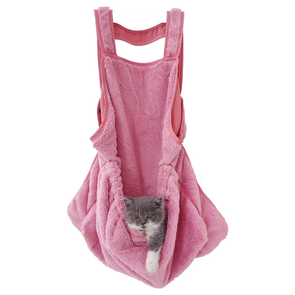 Cat Sling Accompany Carrier Bag Hands Free Breathable Shoulder Backpack Outdoor for Kittens Puppies Fluffy Soft Pet Carrying Bag