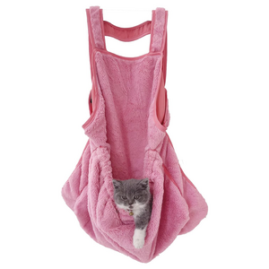 Cat Sling Accompany Carrier Bag Hands Free Breathable Shoulder Backpack Outdoor for Kittens Puppies Fluffy Soft Pet Carrying Bag