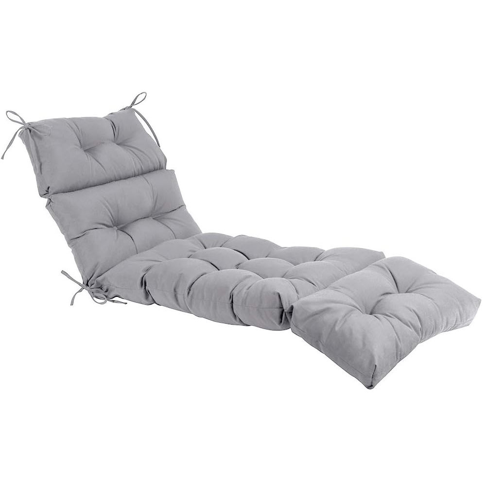 A203 Wholesale Indoor Outdoor Chaise Lounge Cushion All Weather Season Replacement Long Sunbed Cushion Waterproof