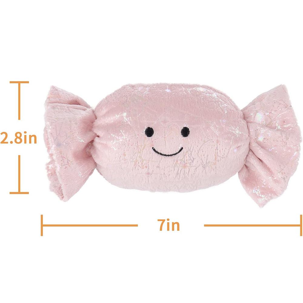 1116 Sweet Dessert Toys Plush Pink Candy Stuffed Animal Soft Cuddly Perfect Child Gifts 7 Inches Soft Plush Toy Candy Doll