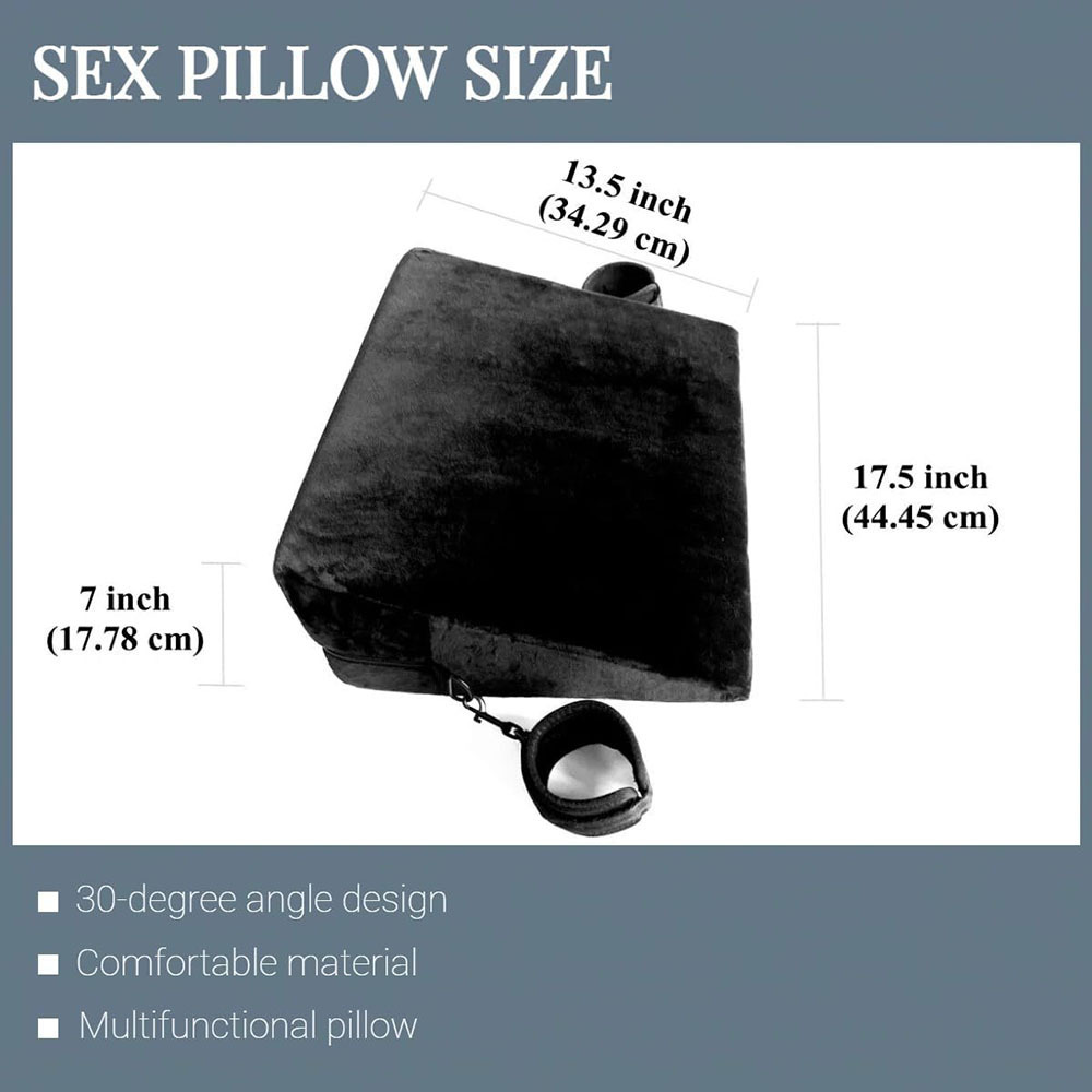 A467 Wholesale Sex Furniture Pillow Foam Position Cushion Ramp Positioning Custom Factory Masturbation Pillow with Handcuffs