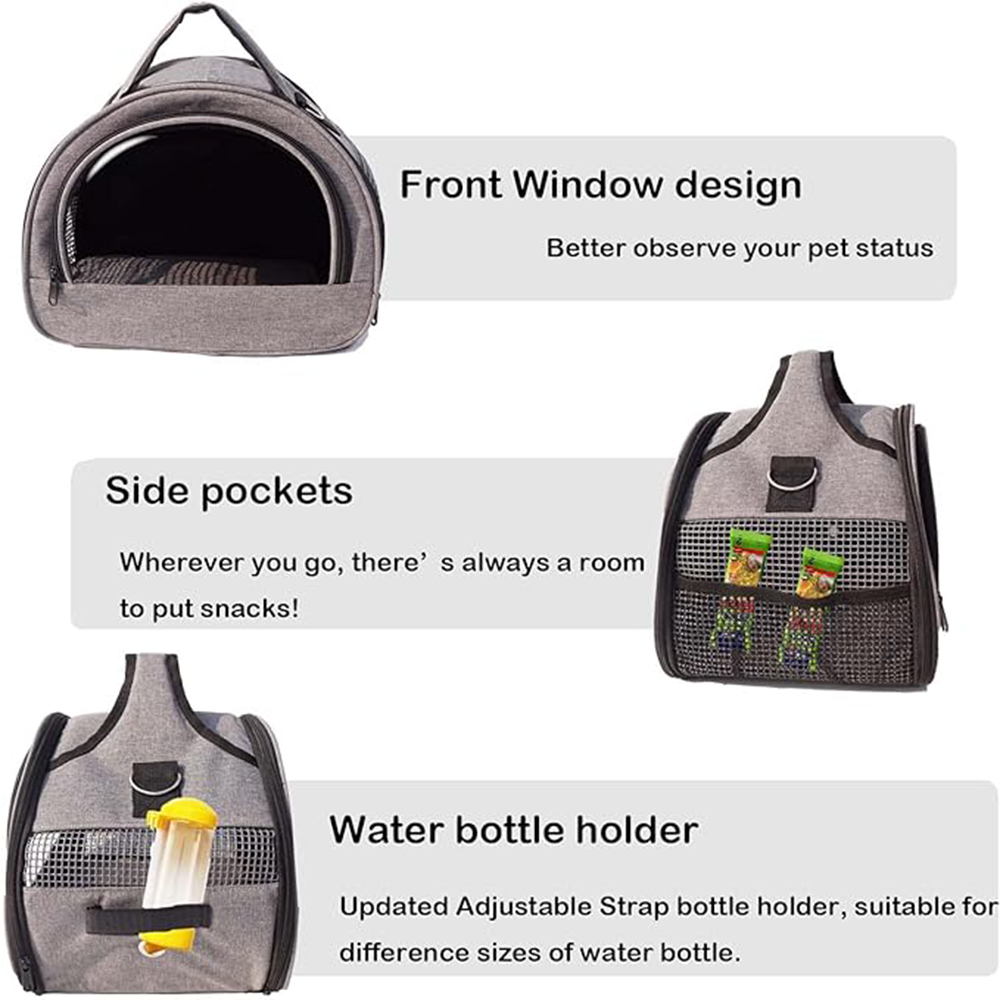 Large Capacity Stable Handle Animal Bag Waterproof Pad Carrier Bag for Rabbit Bird Kitty Puppy