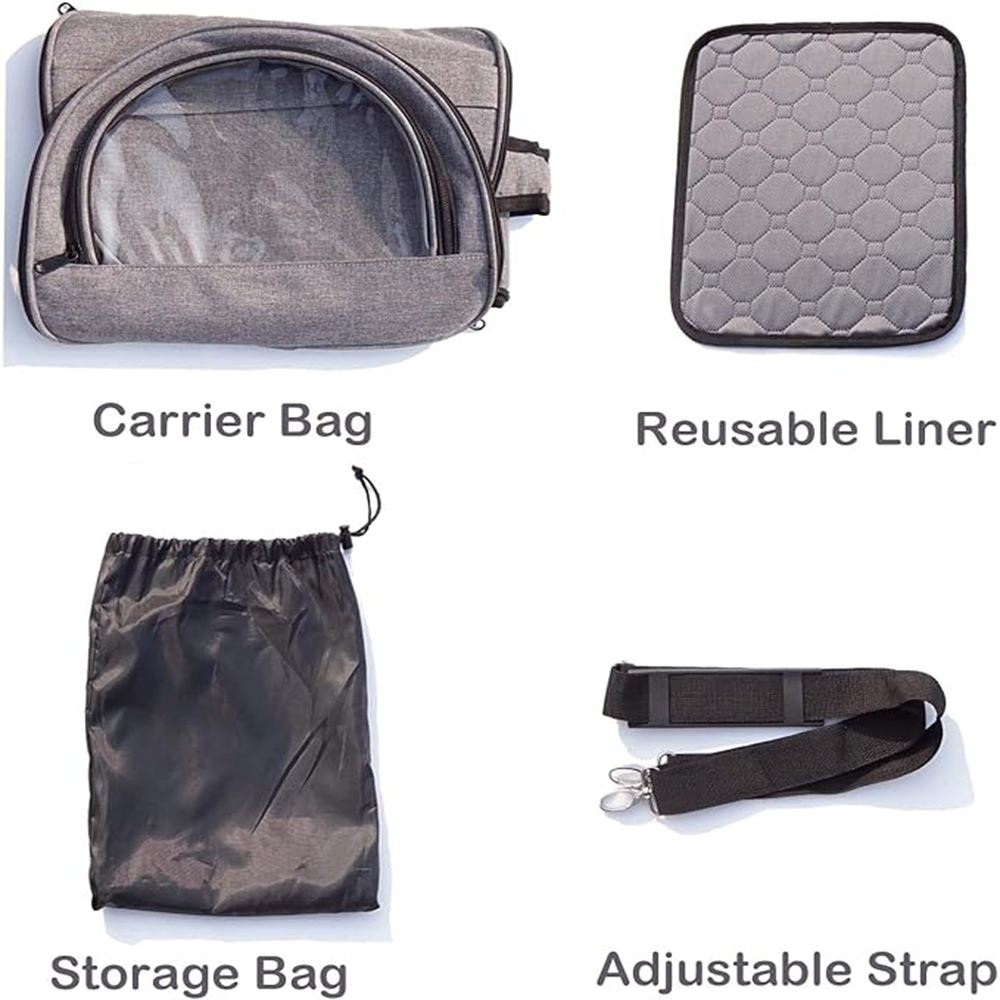 Large Capacity Stable Handle Animal Bag Waterproof Pad Carrier Bag for Rabbit Bird Kitty Puppy