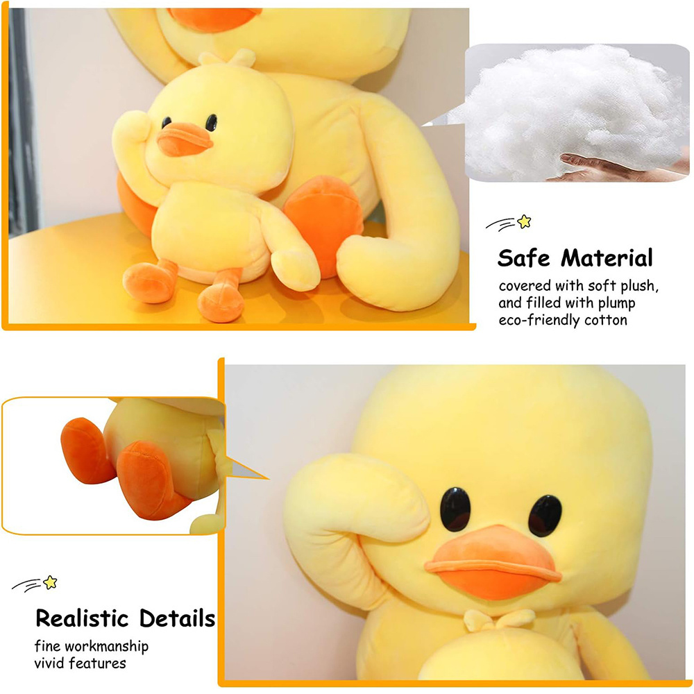 D737 Plush Duck Stuffed Animal Soft Toys Yellow Duckling Stuffed Funny Cuddly Gifts Kids Baby Wholesale Tweety Plush Toy