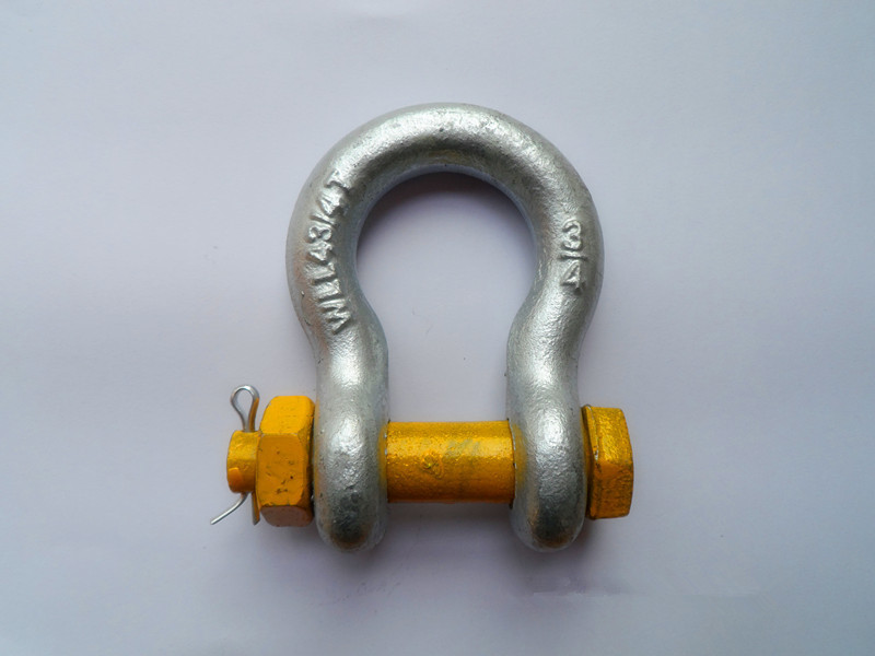 US round pin anchor shackle stainless steel bow mini shackle D shackles 10 ton