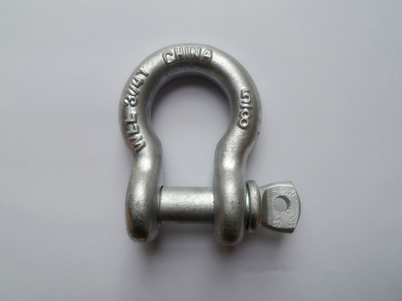 US round pin anchor shackle stainless steel bow mini shackle D shackles 10 ton