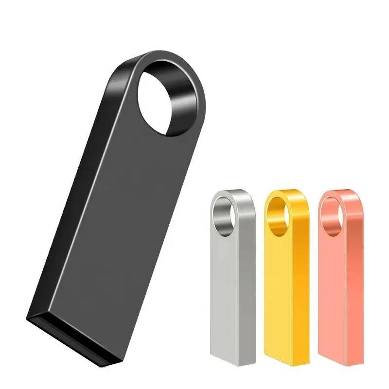 Keychain USB Flash Drive 128MB 256MB 512MB 1GB U Disk 2GB 4GB 8GB 16GB 32GB 64GB 128GB Chip Metal Pendrive Business Gift USB KEY