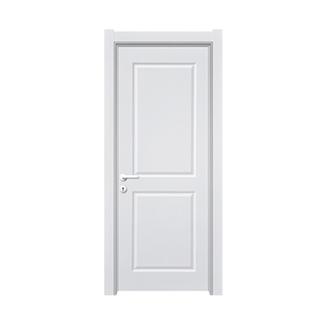 Yingkang factory direct selling white pvc door for interior doors with handles