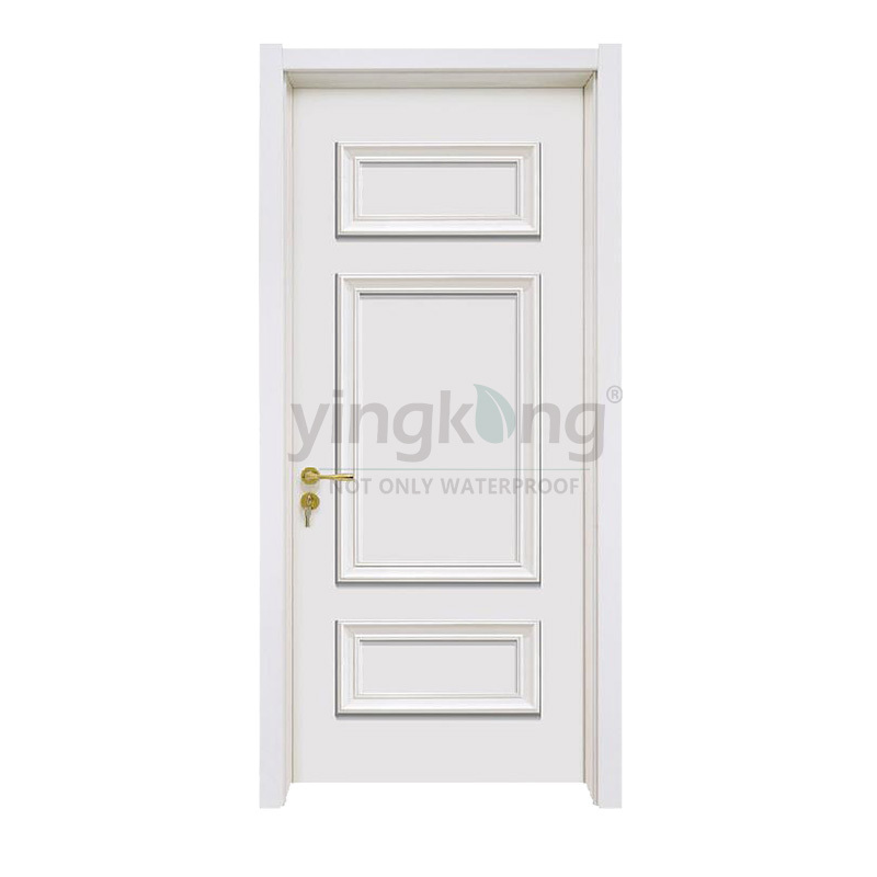 Factory sale High Quality Simply Style WPC PVC Film Laminated WPC Swing Door