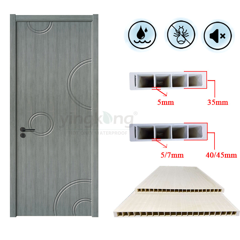 Yingkang wholesale price waterproof WPC door in the Middle East