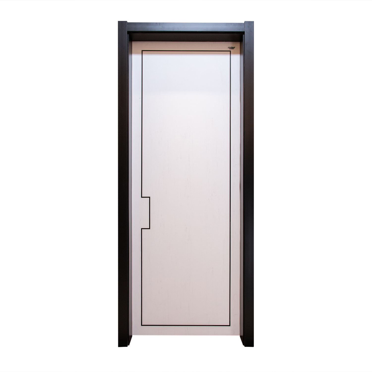 Yingkang Cheap Price customized flat wood texture Interior Bedroom Flush Door WPC Door to Saudi Arabia