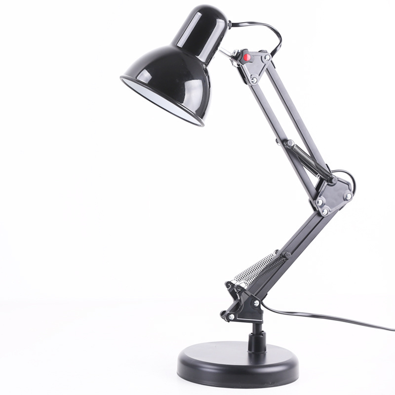 study work read metal table lamps e27 simple modern direction adjustable swing arm folding desk light