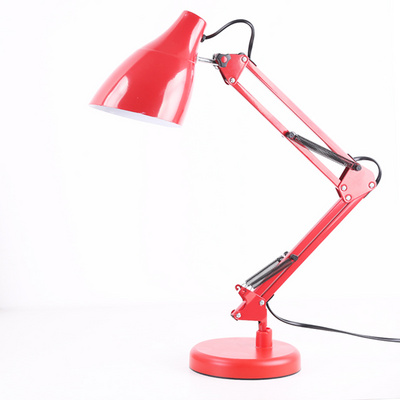 study work read metal table lamps e27 simple modern direction adjustable swing arm folding desk light