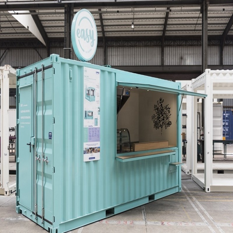 Multifunctional  miniature 20ft container shop bar clinic prebuilt steel mobile hair salon shipping containers house for sale