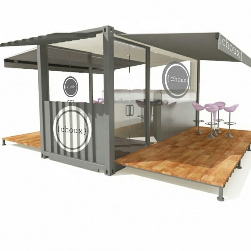 Popular steel frame structure finished prefab modern luxury shipping ...