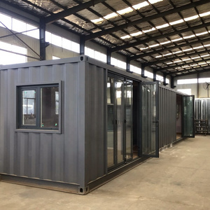 japanese steel structure solar power luxury portable folding prefabricated modular shipping glass container homes 40 ft luxury