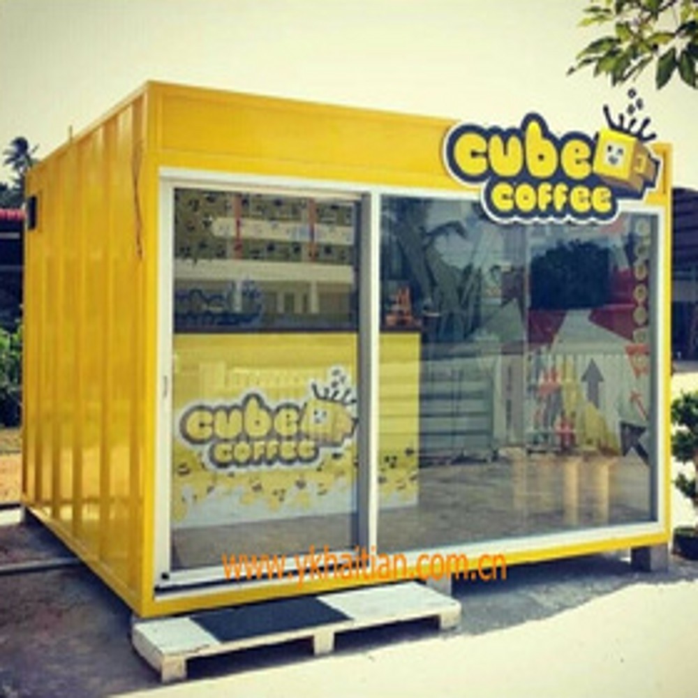 Pop-Up mobile coffee shop container design 10ft/20ft/40ft Prefabricated food kiosk for sale shipping container coffee shop