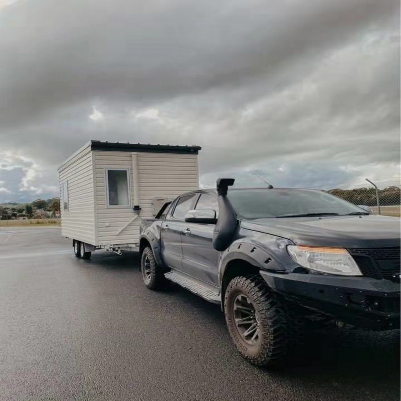 Wooden prefabricated green tiny home on wheels container houses with wheels mobile trailer log cabin wooden house for sale price