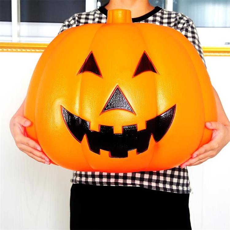 Halloween bar shopping mall decoration props luminous voice control LED pumpkin lantern