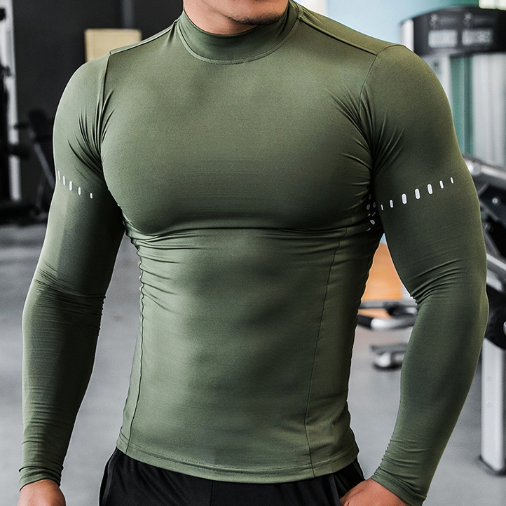 New Sport Athletic Workout Baselayer Tshirt Men's Compression Quick Drying Running Gym Under Base Layer Shirts