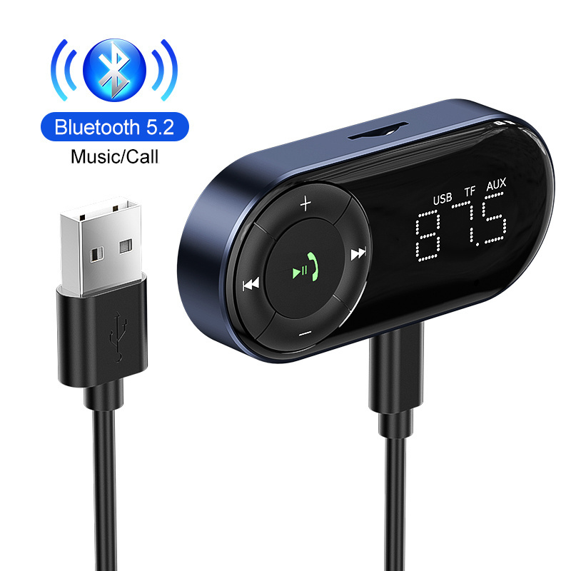 2023 Hot Selling car accessories Wireless Transmitter Receiver Car Stereo player wireless 5.2blue tooth Receiver 3.5mm Aux Audio