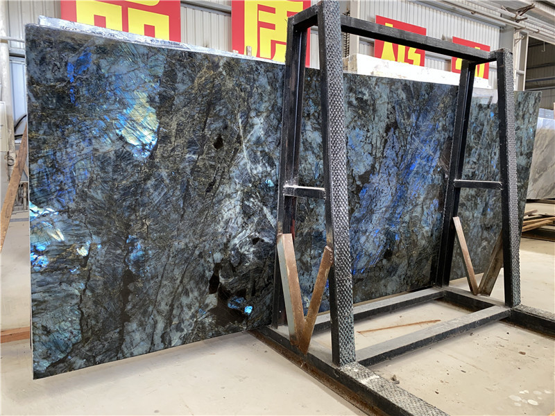 Labradorite Blue Lemure Granite Slabs Tiles Countertop Table