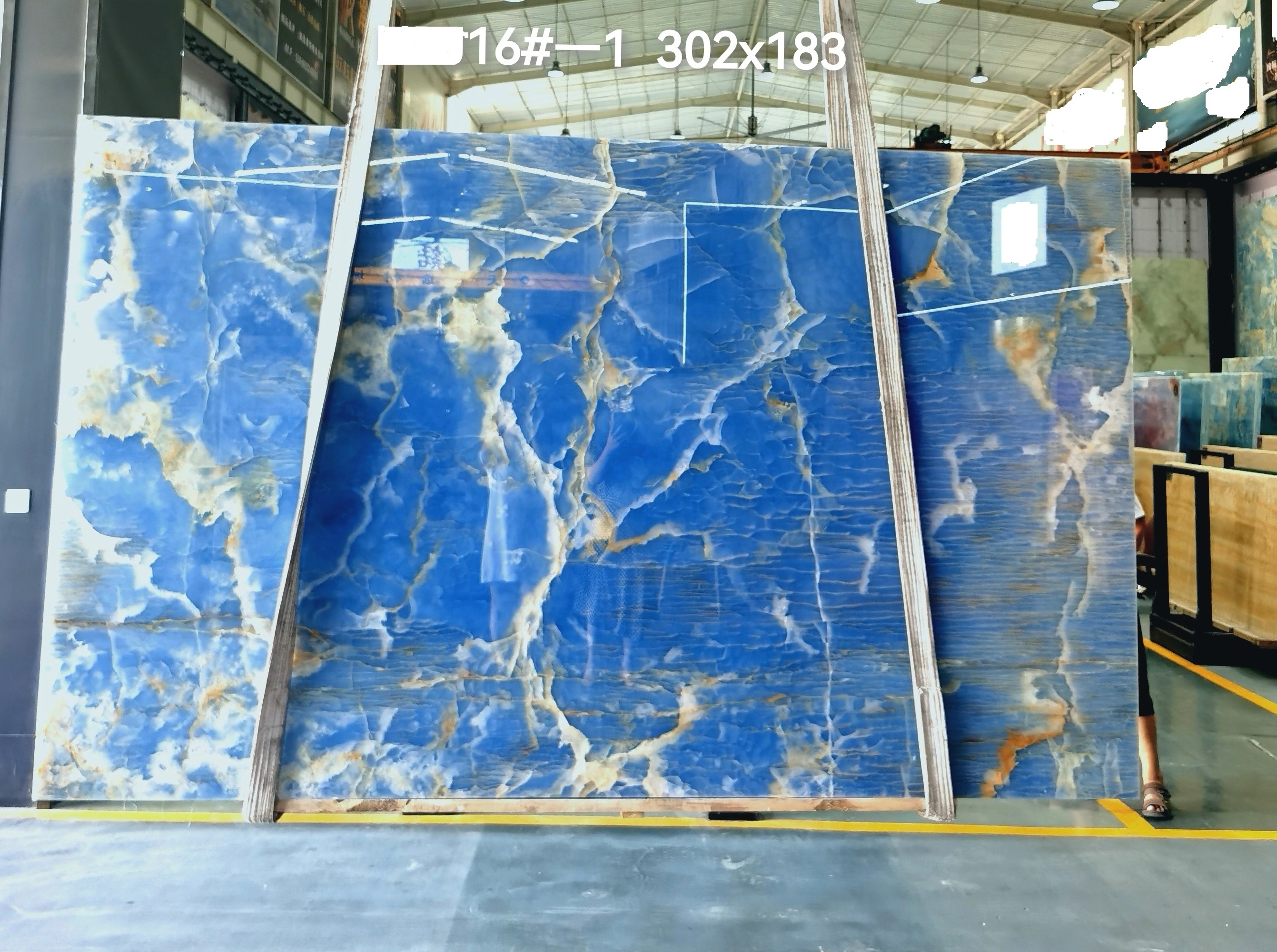 Beautiful Blue Onyx For Stone marble Countertop Tabletop Bathroom Backlit Wall Panels Translucent Blue Onyx Marble Slab