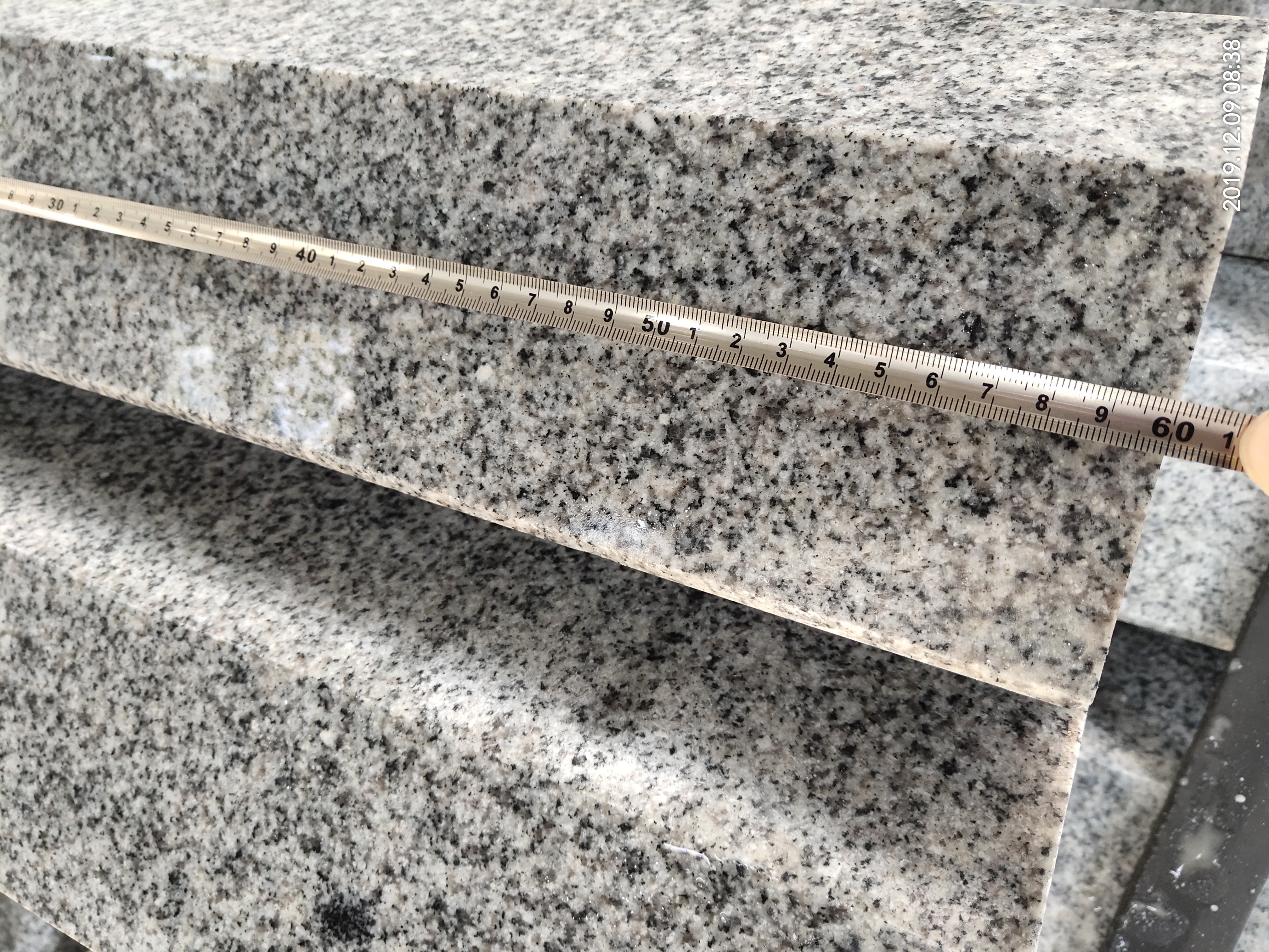 Macheng G603 grey and white granite tiles building material granite slat factory ready block cut-to-size strip stone