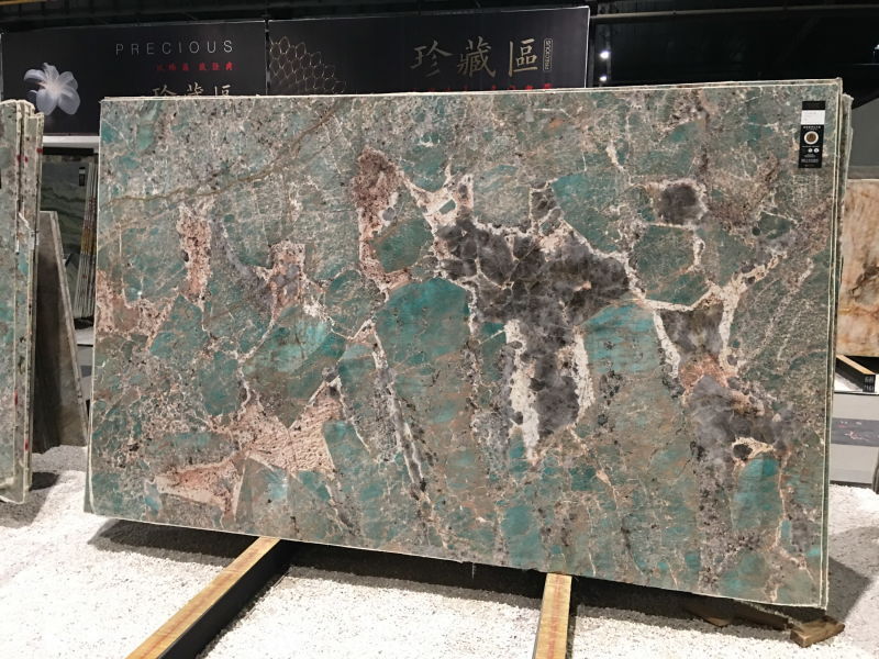 Amazonite Green Natural Quartzite countertop slabs