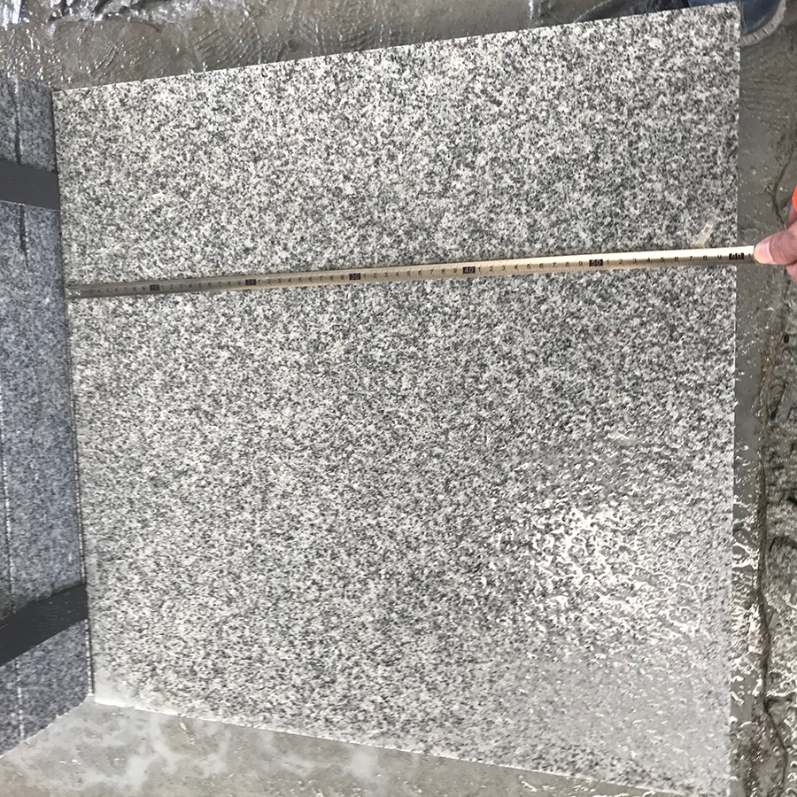 Macheng G603 grey and white granite tiles building material granite slat factory ready block cut-to-size strip stone