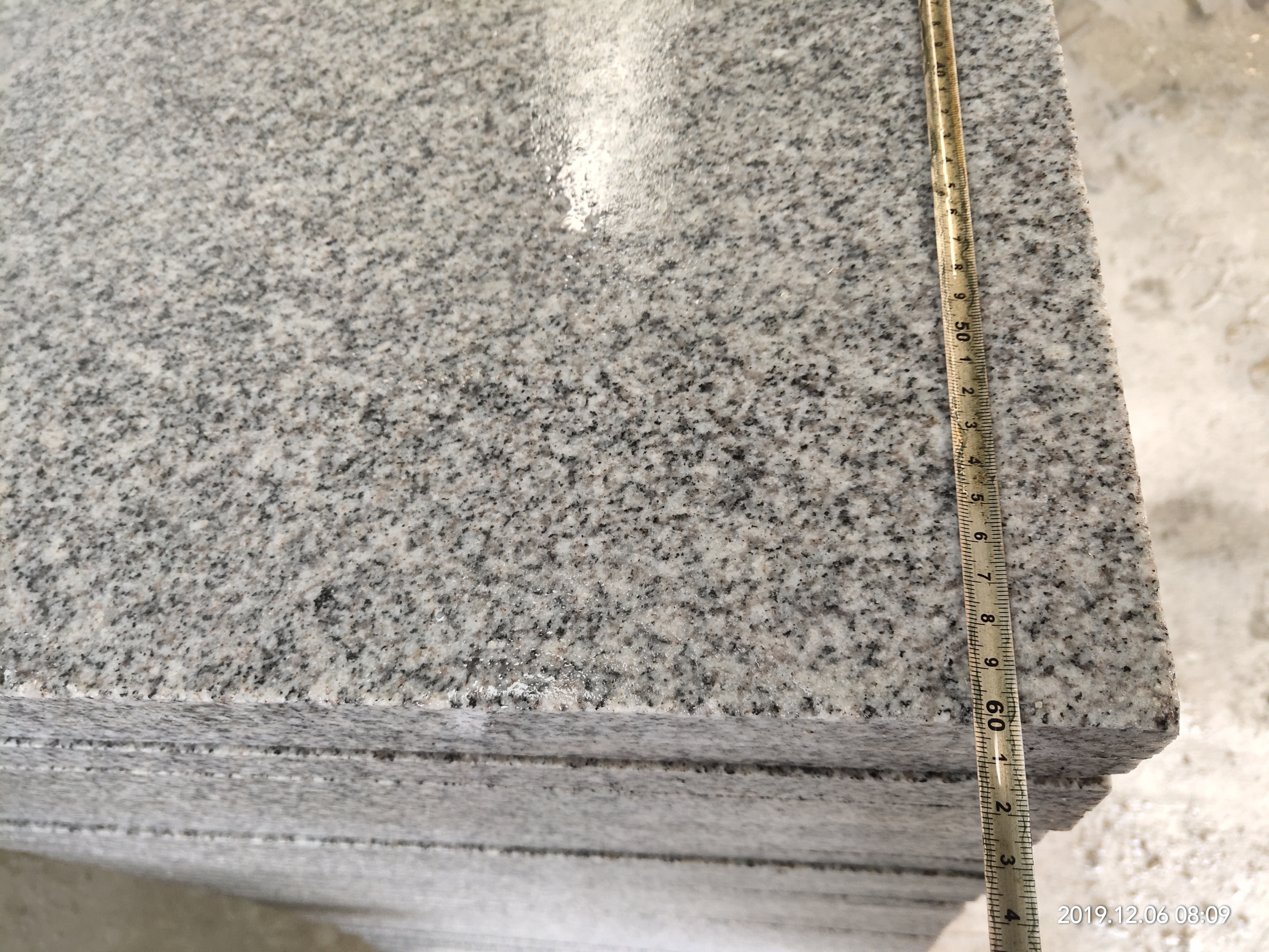 Macheng G603 grey and white granite tiles building material granite slat factory ready block cut-to-size strip stone