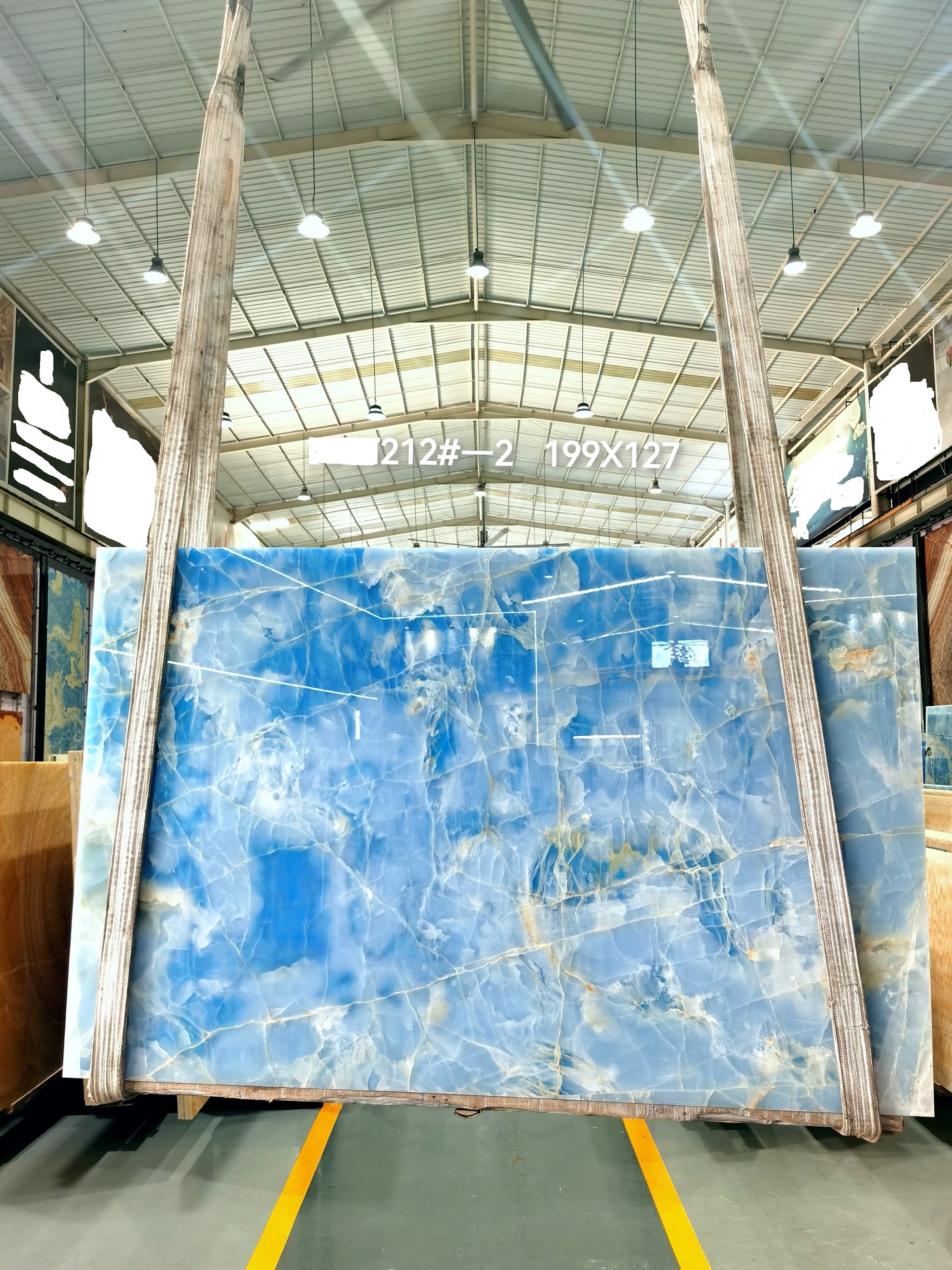 Beautiful Blue Onyx For Stone marble Countertop Tabletop Bathroom Backlit Wall Panels Translucent Blue Onyx Marble Slab