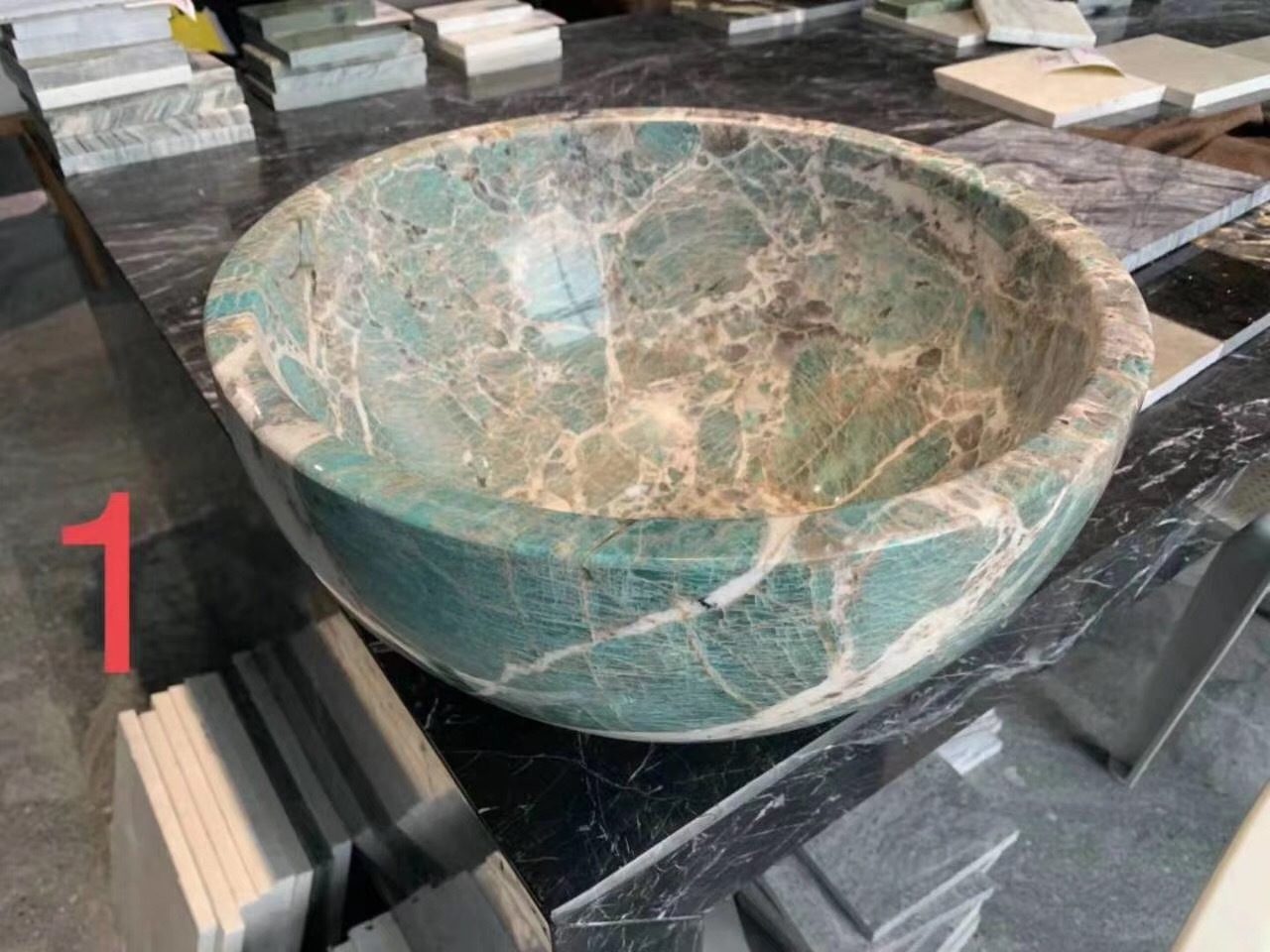 Amazonite Green Natural Quartzite countertop slabs