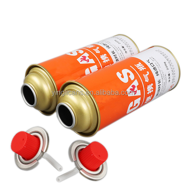 Free Sample Customized Safety Butane gas Can with Valve for Camping Trip