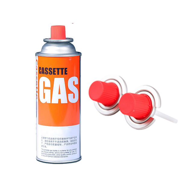 Empty Butane Gas Can with Valve Butane Gas Valve Refilling Butane lighter Cans